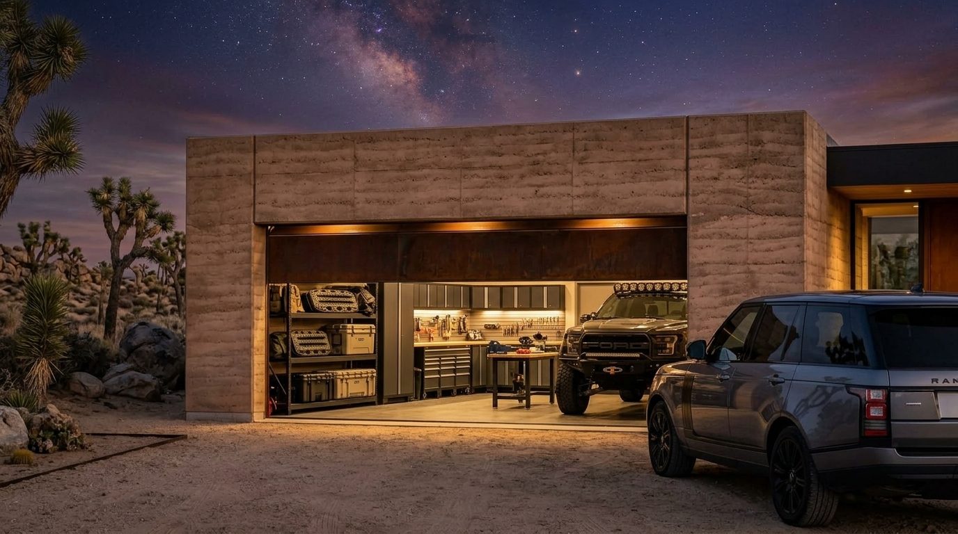 Noor Ibrahim Overhead Garage Door Service Garage Door Gliding Open Revealing Warm Illuminated Interior
